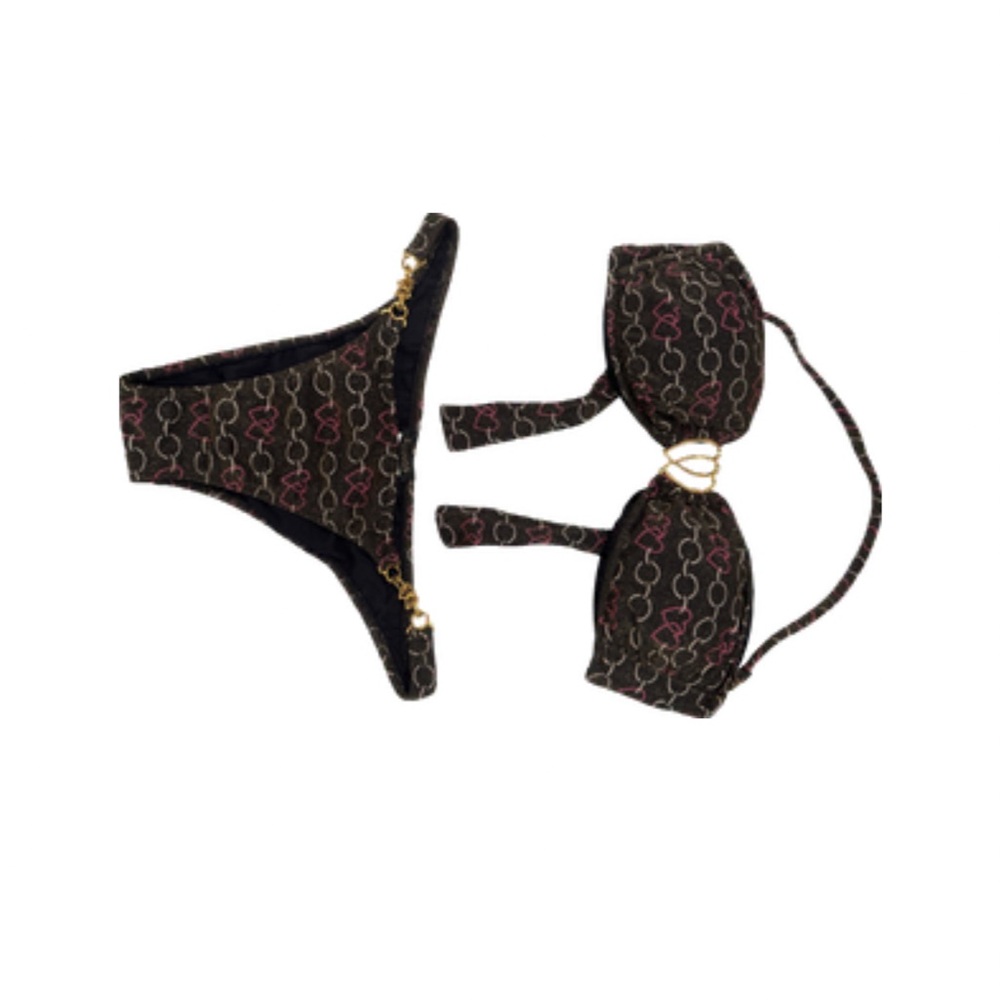 Salinas Black and Pink Bikini